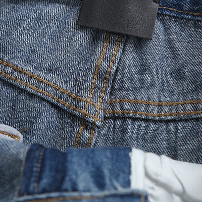 Shorts de Mezclilla Baggy Rotos con Acabado Raw Edge - Image 23
