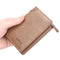 Billetera Corta Hombre Diseño Coreano Vertical Multibolsillos Compacta