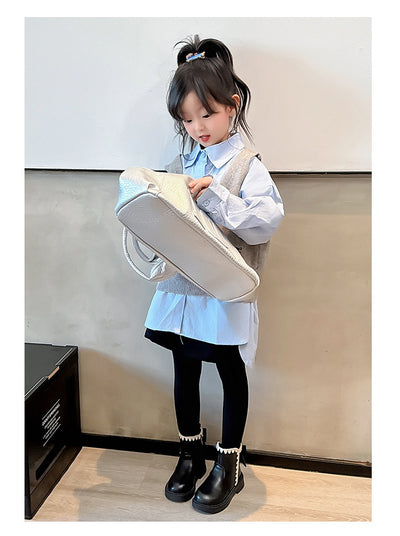 Botas de Cuero para Niñas con Forro de Terciopelo y Suela Flexible - Image 13