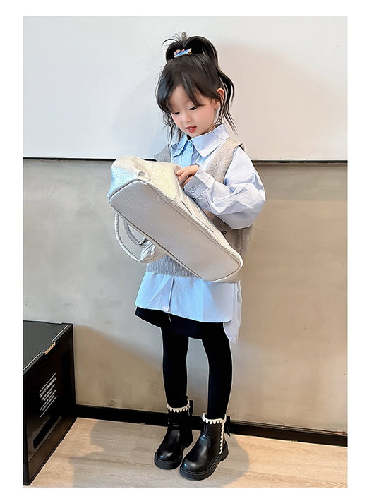 Botas de Cuero para Niñas con Forro de Terciopelo y Suela Flexible - Image 13