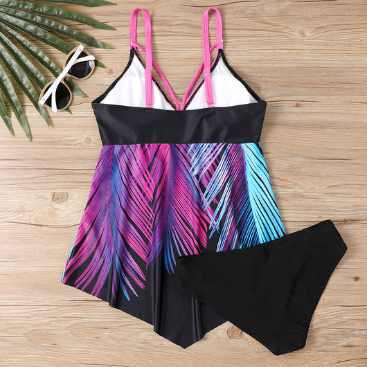 Traje de Baño Bikini con Falda Estampado Leopardo - Image 10