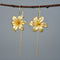 Aretes de Plata Esterlina S925 Flor de Lirio para Mujer