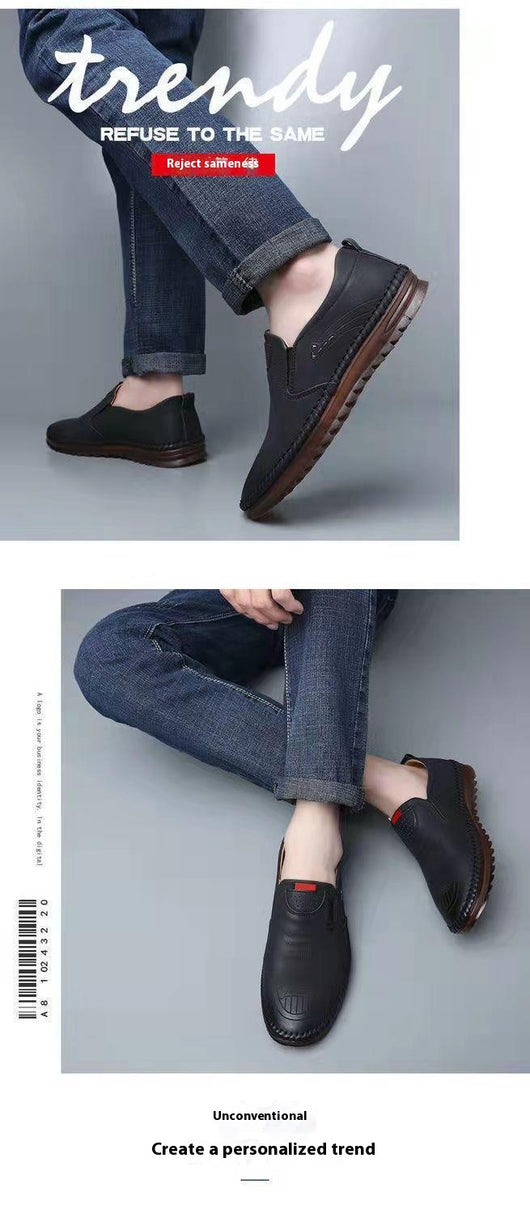 Zapatos Casuales de Cuero Suave para Hombre - Versátiles y Cómodos - Image 10