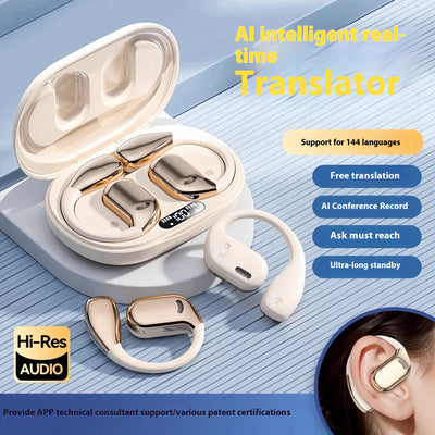 Auriculares Abiertos Bluetooth con Traducción Simultánea Multiidioma