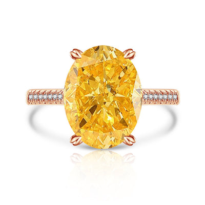 Anillo Versátil de Diamante Hielo Floral en Carbono Alto para Mujer - Image 18