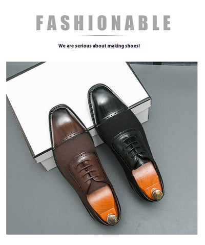 Zapatos de Negocios Cuero Premium con Suela Elevada y Punta Redonda - Image 25