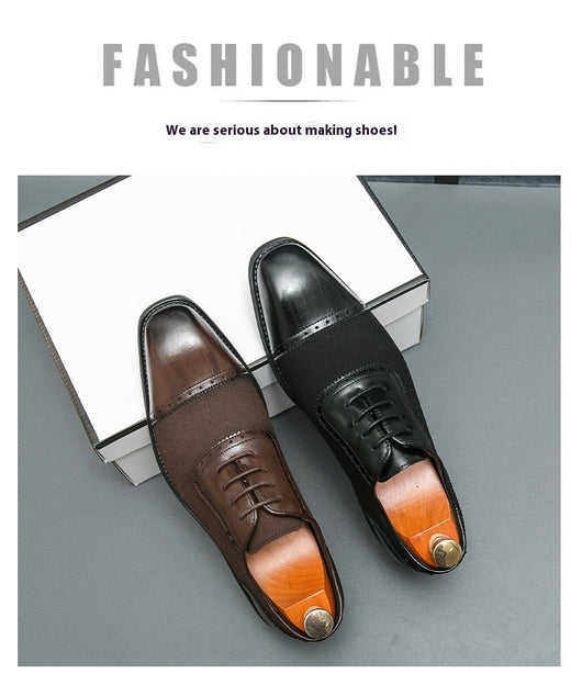Zapatos de Negocios Cuero Premium con Suela Elevada y Punta Redonda - Image 25