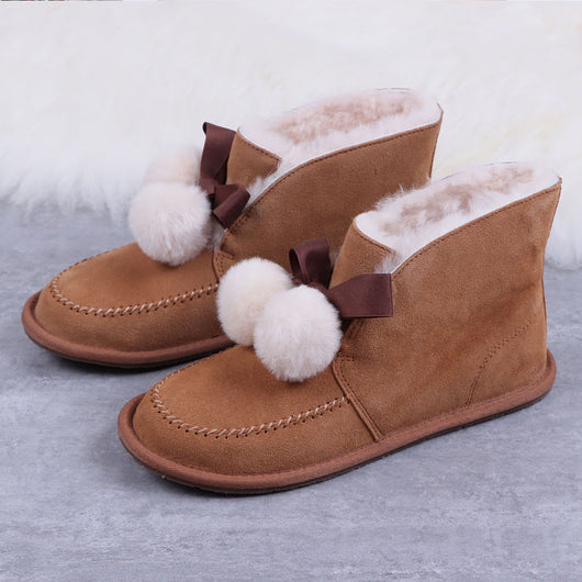 Zapatos Bajos para Mujer con Lazo de Terciopelo - Image 4