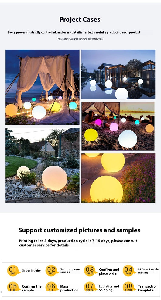 Lámpara Solar Luminosa para Jardín - Esfera Decorativa LED con Energía Renovable - Image 9