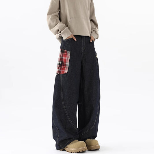 Pantalones Cargo Vaqueros con Bolsillos Grandes Diseño Retro para Hombre - Image 2