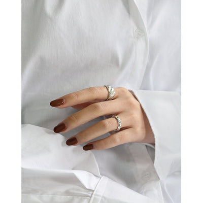 Anillo de Plata 925 con Diseño Ondulado - Image 8