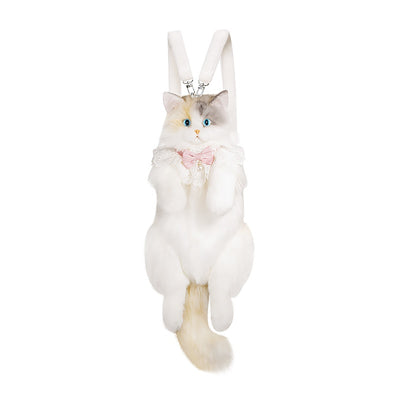Mochila Peluche Gato con Tres Flores - Juguete Suave de Simulación - Image 7