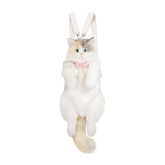 Mochila Peluche Gato con Tres Flores - Juguete Suave de Simulación - Image 7