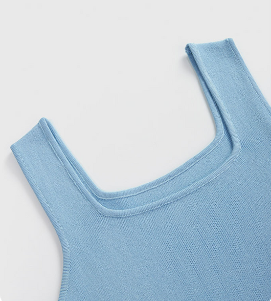 Conjunto de Camisola Cuello Cuadrado sin Mangas para Mujer - Image 17