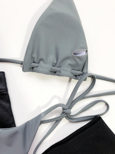Traje de Baño Triangular con Cordón Ajustable para Playa y Balneario - Image 10