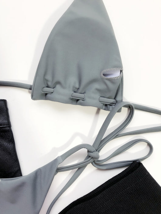 Traje de Baño Triangular con Cordón Ajustable para Playa y Balneario - Image 10