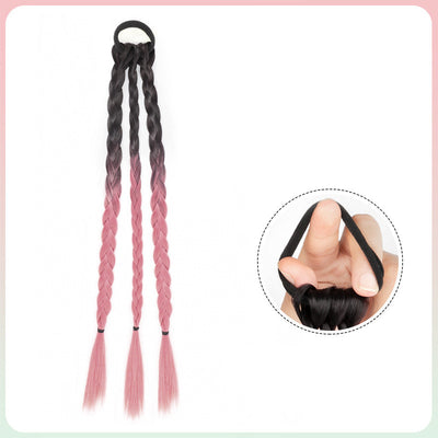 Peluca de Trenzas Box Braids con Coleta y Anillo de Cabello - Image 16