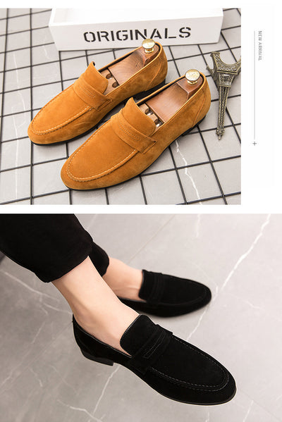 Zapatos Casuales de Ante para Hombre - Slip-on Cómodos de Cuero - Image 14