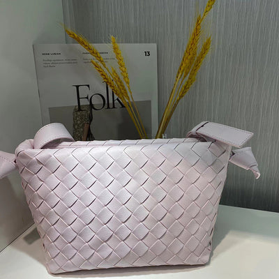 Bolso Mensajero Tejido de Cuero con Gran Capacidad para Mujer - Image 10