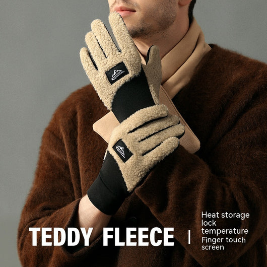 Guantes Aislantes de Felpa Teddy para Exteriores
