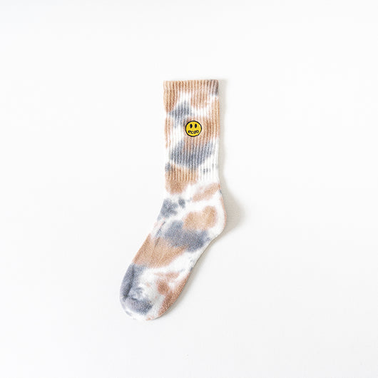 Calcetines Tie-Dye con Carita Feliz - Diseño Colorido en Tubo - Image 14