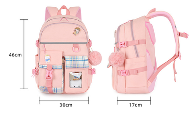 Mochila Escolar Ligera y Adorable con Diseño de Dibujos Animados - Image 24