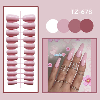 Uñas Postizas Trapecio Corto Efecto Brillo - Image 16
