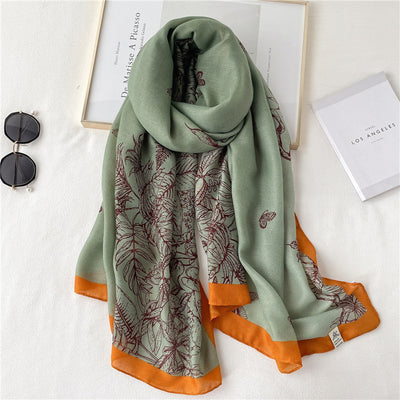 Chal Ligero de Algodón y Lino para Mujer - Abrigo Versátil Otoño e Invierno - Image 3