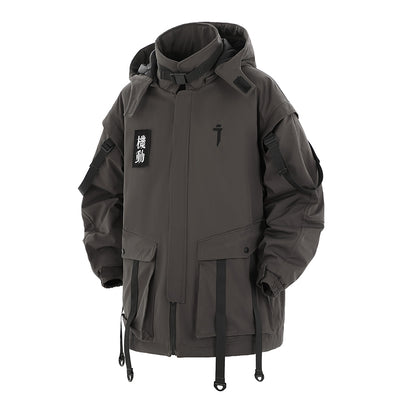 Chaqueta Funcional con Capucha y Cinta Móvil para Hombre - Algodón Invierno - Image 5