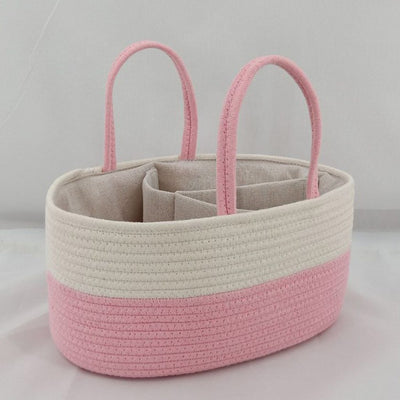 Organizador de Pañales de Algodón - Canasta Portátil para Nursery y Auto - Image 10