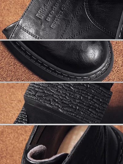 Botas Altas Negras con Tirantes para Niños - Image 9