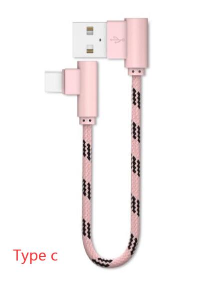 Cable de Carga Micro USB Acodado 90° Trenzado Reforzado 20cm - Image 6