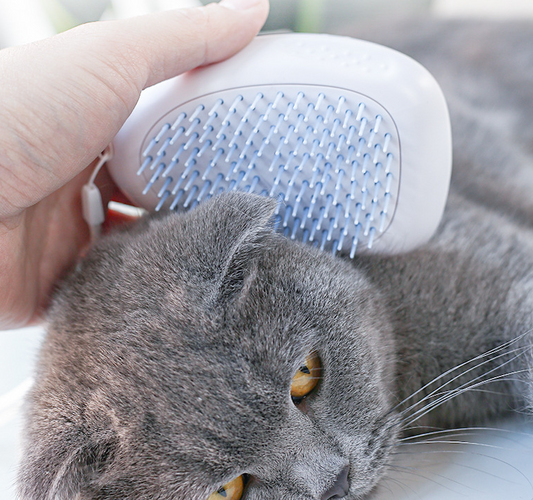 Cepillo Deslanador para Gatos Pelaje Blanco
