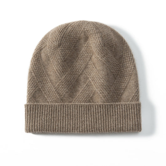 Gorro de Cachemira Pura para Mujer - Tejido Grueso con Diseño Retorcido - Image 8