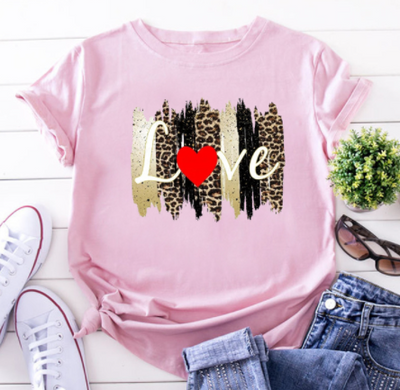 Blusa Estampada con Leopardo y Labios - Estilo Western Casual para Mujer - Image 82