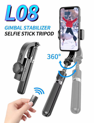 Palo Selfie Trípode con Giroscopio L08 Compatible con Apple - Image 10