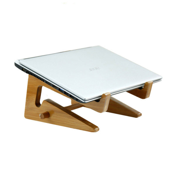 Soporte Refrigerante para Laptop en Bambú y Madera
