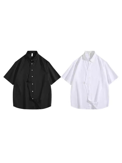 Camisa de Lino Manga Corta para Hombre - Estilo Moderno - Image 12
