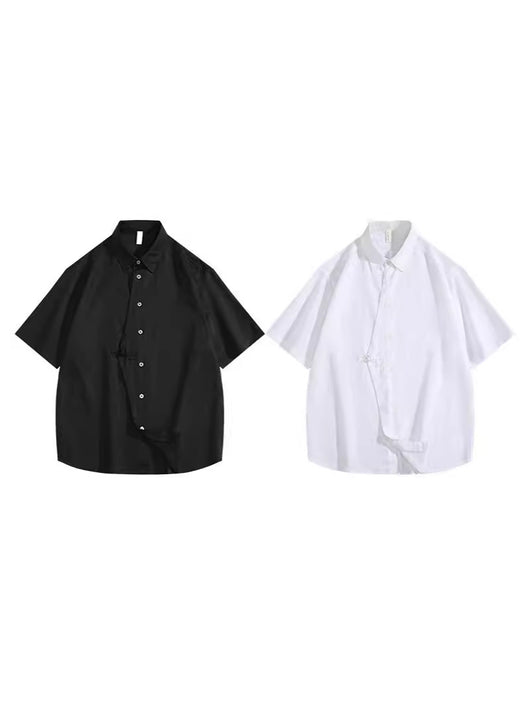 Camisa de Lino Manga Corta para Hombre - Estilo Moderno - Image 12