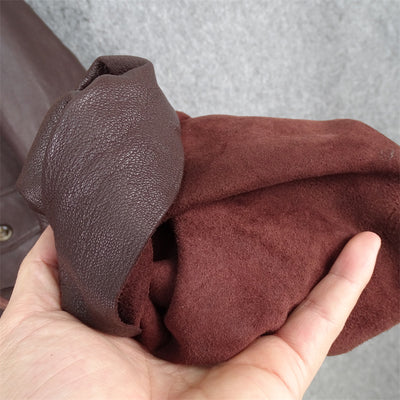 Chaqueta de Cuero Genuino con Cuello de Piel Desmontable - Image 7