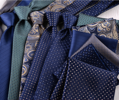 Combo Corbata y Pañuelo de Bolsillo para Hombre Profesional - Image 38