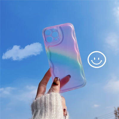 Funda Transparente Arcoíris a Prueba de Caídas para Teléfono - Image 13