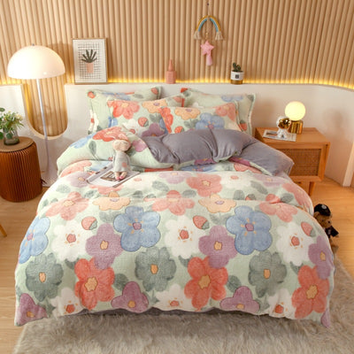 Juego de Sábanas de Franela Coral Fleece con Funda de Almohada - Image 32
