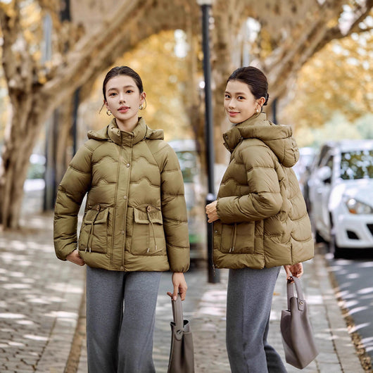 Abrigo de Algodón Acolchado con Capucha para Mujer Adulta - Image 4