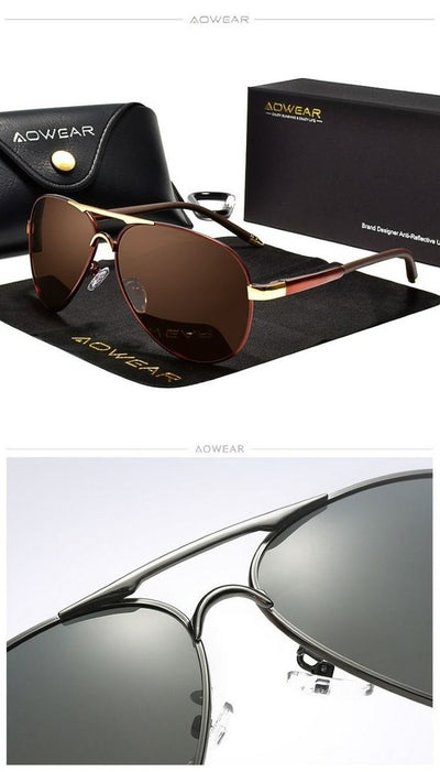 Gafas de Sol Piloto para Hombre - Marco Grande Viaje - Image 15