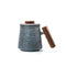 Taza de Piedra Azul Su Ting con Mango de Madera