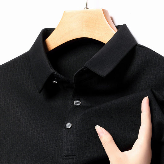 Camiseta Jacquard Manga Larga Otoño para Hombre Joven y Adulto - Image 6