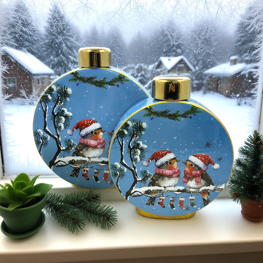Adornos Navideños de Cerámica - Jarrones Decorativos - Image 2