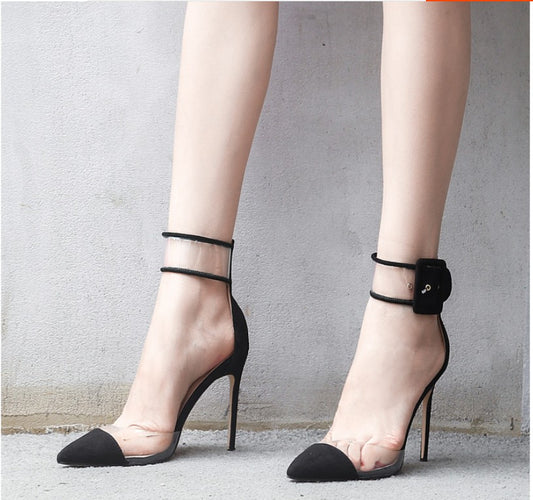 Tacones Altos Slim de Cuero para Mujer - Diseño Versátil