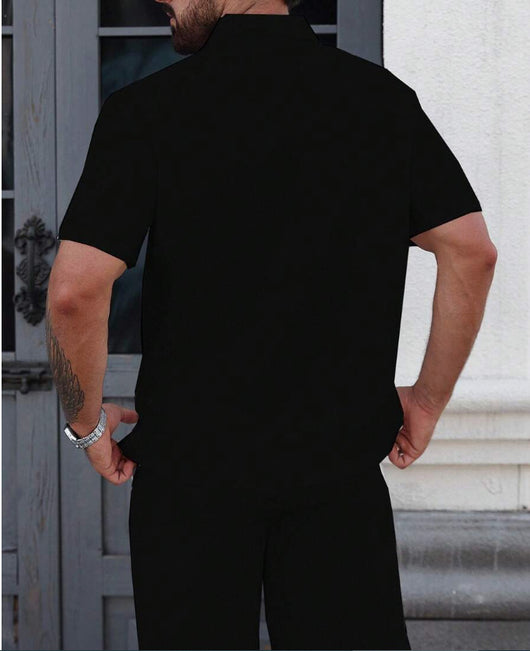 Conjunto de Camisa y Pantalones Cortos con Estampado en Solapa - Image 15